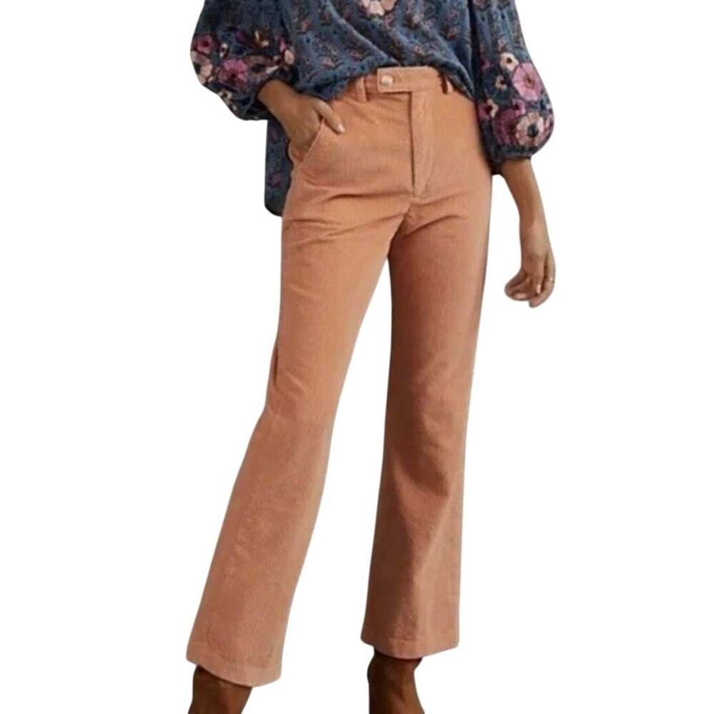 Levi’s x Anthropologie Math Club Flare Orange Corduroy Trouser Pebble Peach Pant